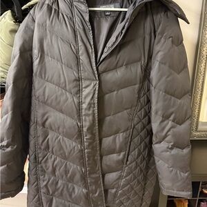 Kenneth Cole Reaction Charcoal Puffer Coat